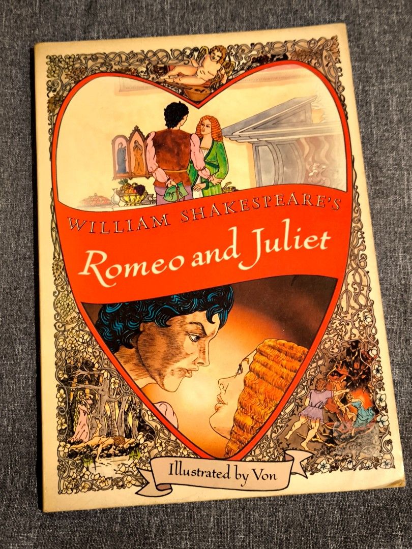 Romeo And Juliet William Shakespeare Illustrated By Von Vintage Book Romeo And Juliet William Shakespeare Illustrated By Von Vintage Book