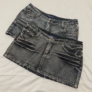 Scarletiana by True Jeans Mini Y2K Bella Hadid Denim Skirt