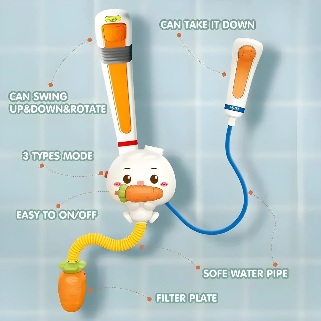 Sedola Rabbit Shower Bath Toy (Category: Infant Playtime) located in Quezon City. Submitted by tanyachoa (Listing ID 1298626605, Image 2). Description: 🎈needs 4 pcs AAA battery.