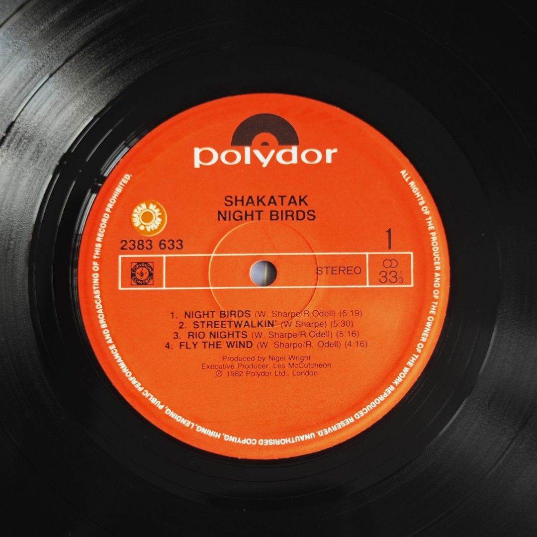 Shakatak - Night Birds LP, Hobbies & Toys, Music & Media, Vinyls on