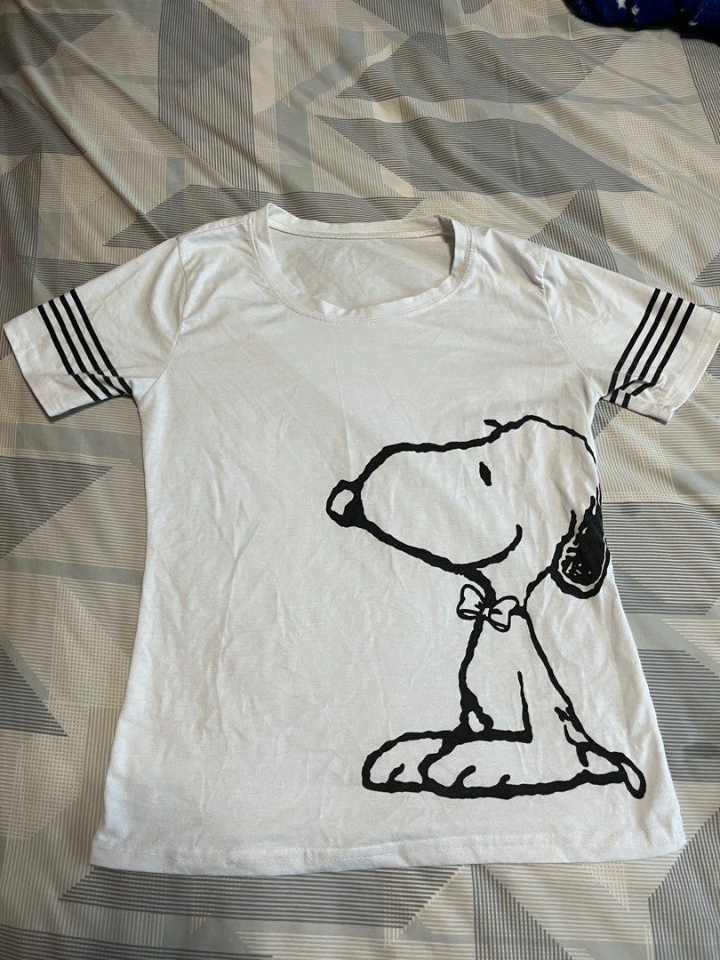 white snoopy shirt
