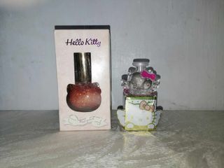{Sold as SET}Hello Kitty Nail Polish (See Color) with Hello Kitty Etude House Perfume (Legit)