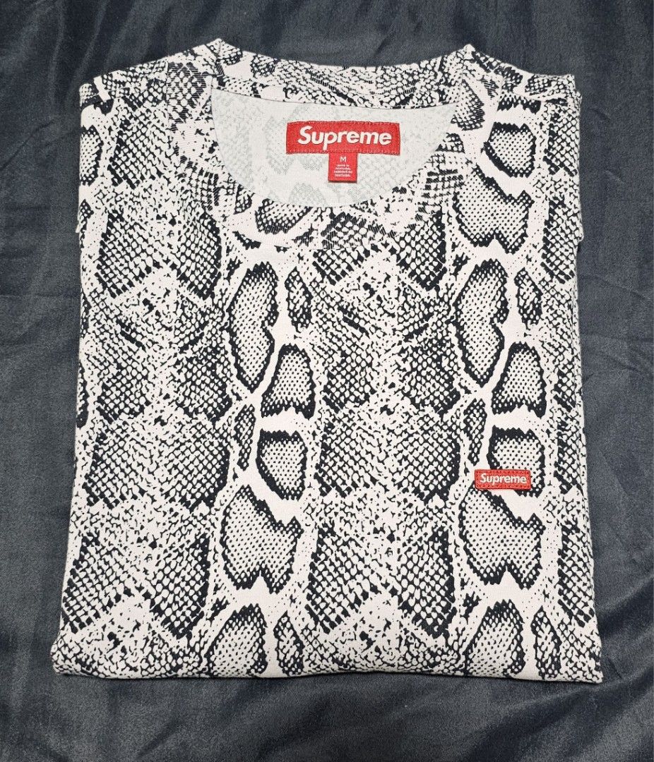 Supreme snakeskin box logo tee clearance