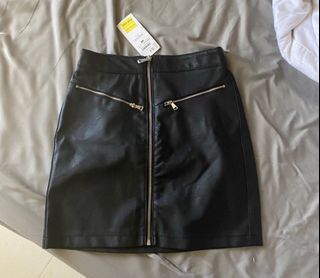 Terranova Leather Skirt