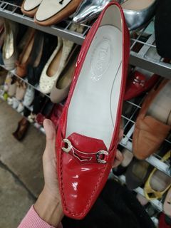 Tods red sandal