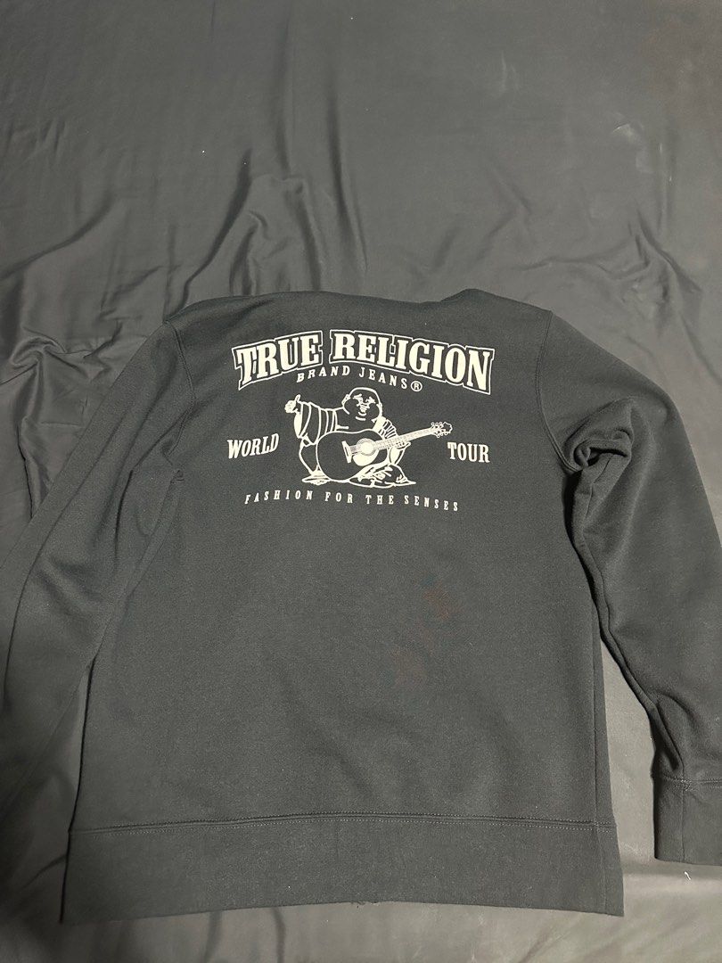 TRUE RELIGION ZIP-UP HOODIE (Category: Coats, Jackets and Outerwear) located in Iloilo. Submitted by calvingrrvillo (Listing ID 1298531586, Image 3). Description: Color Black Size M 21x27 dimes Very good condition Not thrifted.