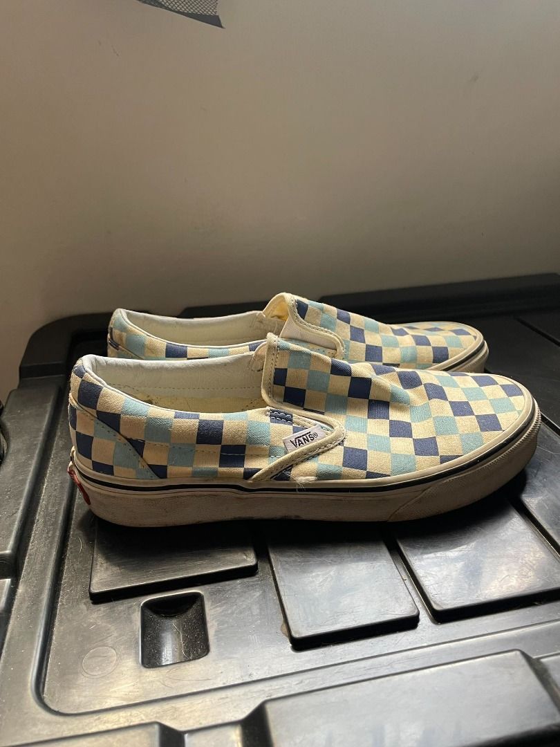 Vans Classic Slip On Checkerboard Blue Topaz