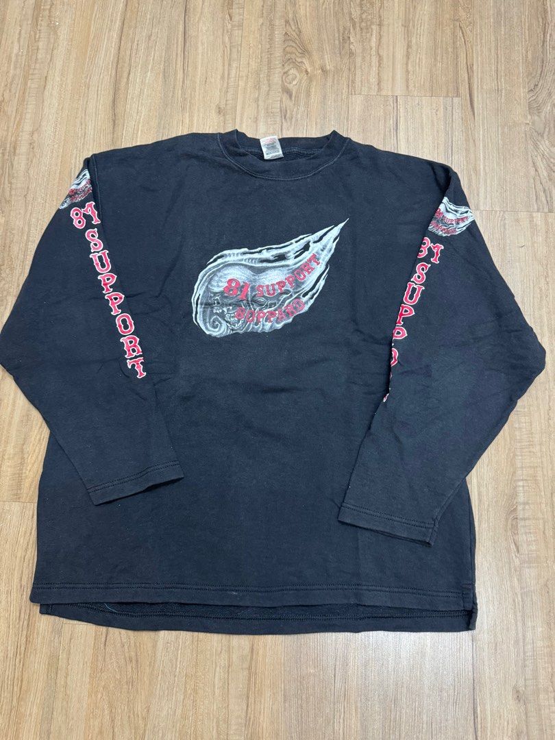 T-shirt Vintage Support 81 - Marque Gildan - Taille L Noir - Occasion Très Bon état - Édition Limitée