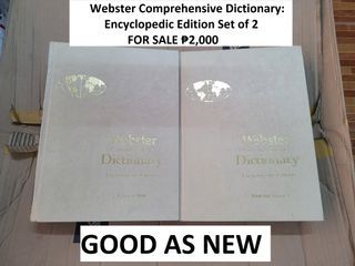 Webster Comprehensive Dictionary: Encyclopedic Edition (Hardcover) 2 Books