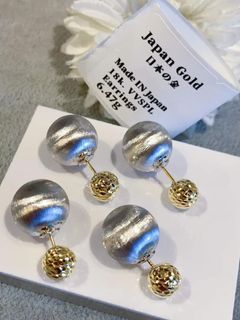 18K Japan Gold Dior Earrings