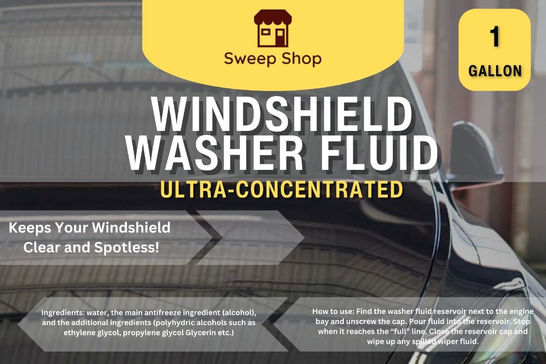 1 Gallon Windshield Washer Fluid Buy 1 Take 1, Furniture & Home Living, Cleaning & Homecare