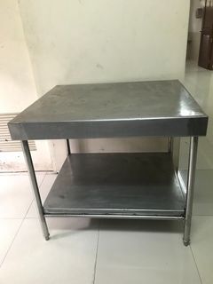 2 Layers Stainless Working Table
