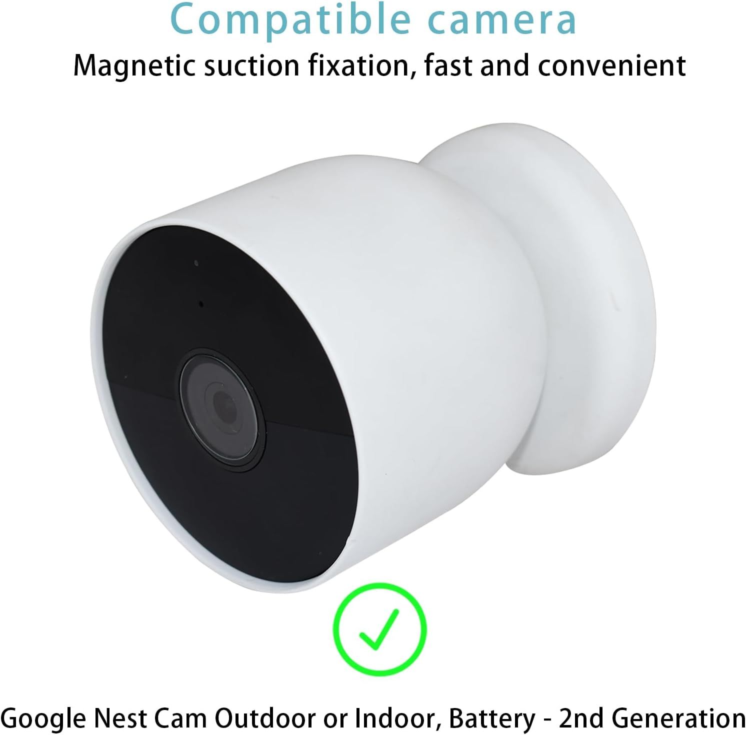 Pack Metal Wall Mount Compatible with Google Nest Cam Battery