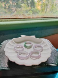 Natural A-Grade Ice Purple / Spring Color Jadeite Ring64223197396865110