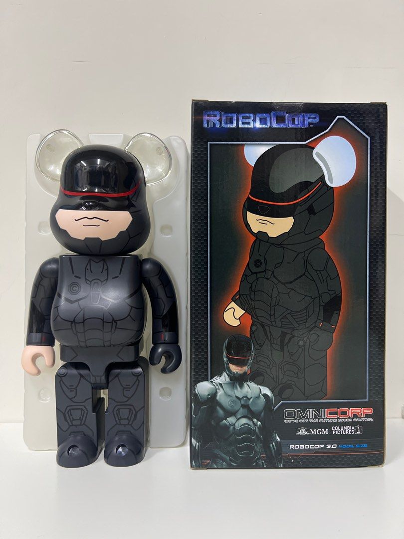 接近全新Medicom Bearbrick Be@rbrick 400% Robocop 3.0, 玩具收藏品