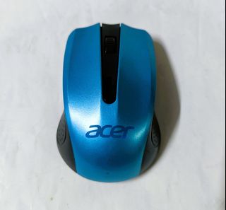 Acer 2.4G Wireless Optical Mouse, Wireless Optical Mouse with Ergonomic Curved Design, Plug-and-Play, RF 2.4G (1600 DPI, WWCB Certified, Smart Power Management, Slim Design, Fine Scroll Wheel)