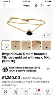 Auth Bvlgari diva dream onyx bracelet x Cartier