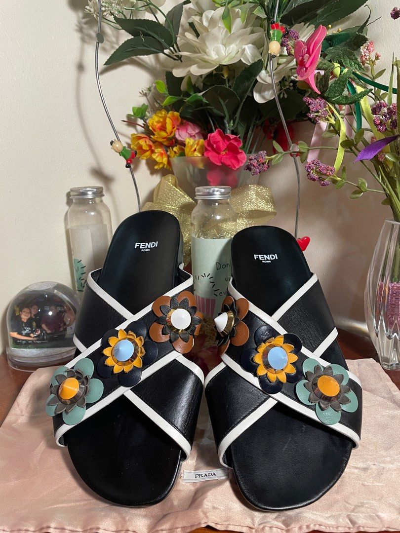 Fendi multicolor sandals online
