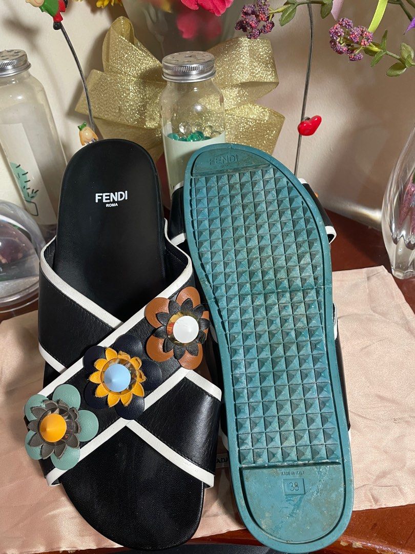 Authentic Fendi Multicolor Flowerland Sandals Luxury Sneakers Footwear on Carousell