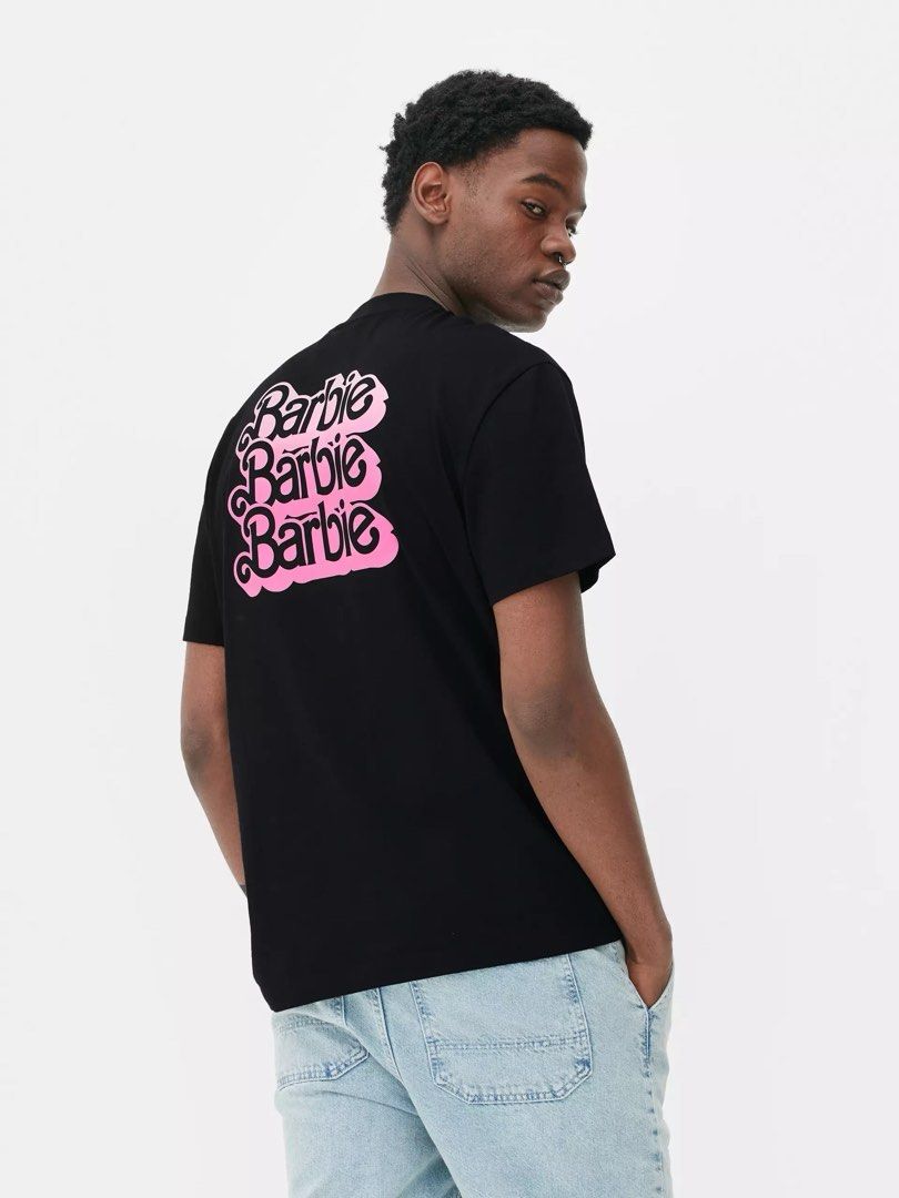 Barbie the movie primark tshirt men Men s Fashion Tops Sets Tshirts Polo Shirts on Carousell