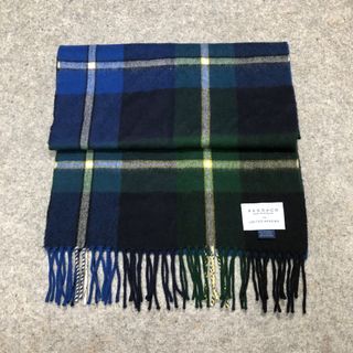 BEGG X CO Scottish 🏴󠁧󠁢󠁳󠁣󠁴󠁿 Scotland Lambswool Cashmere Tartan Plaid Scarf Scarves Knitted Knit Muffler Fringe Tassel Scarf Scarves  Winter Snow