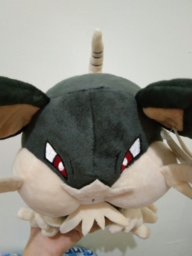 Big Olyfactory Pokemon Alolan Raticate Alola Grey Rat Mouse Plush Plushie Stuffed Toy 35 cm