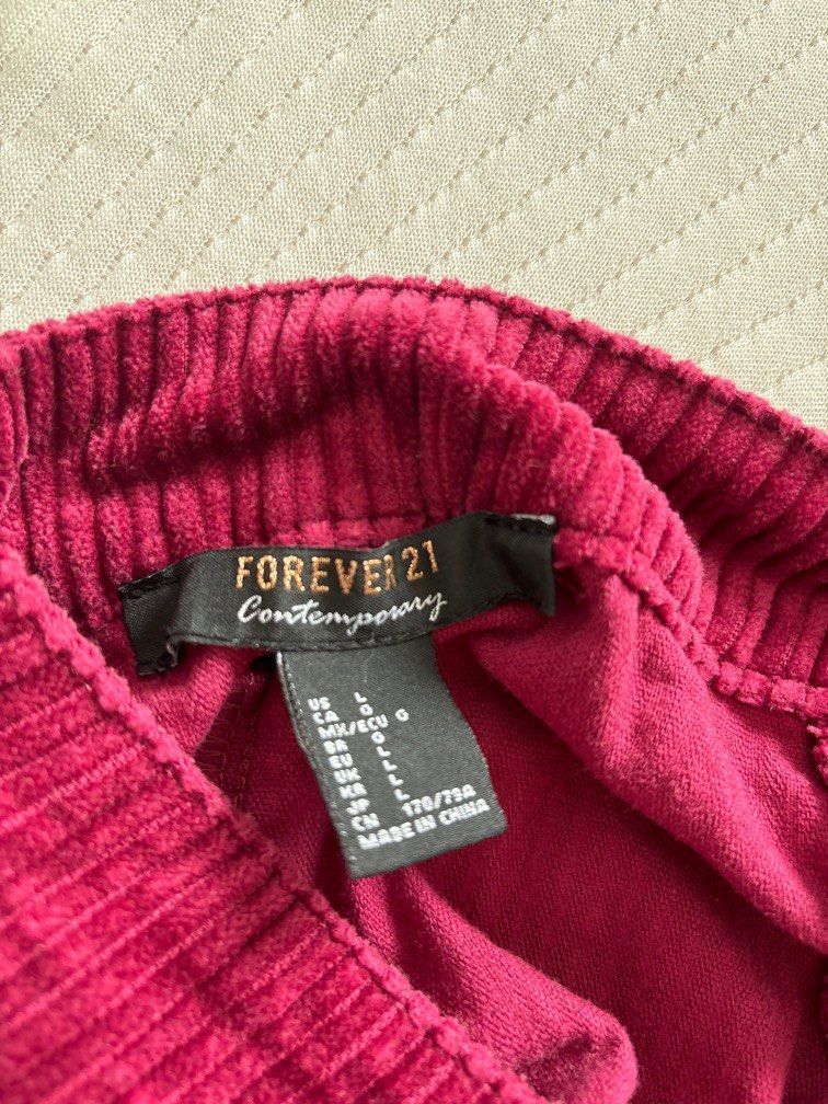 Burgundy corduroy skirt forever 21 outlet