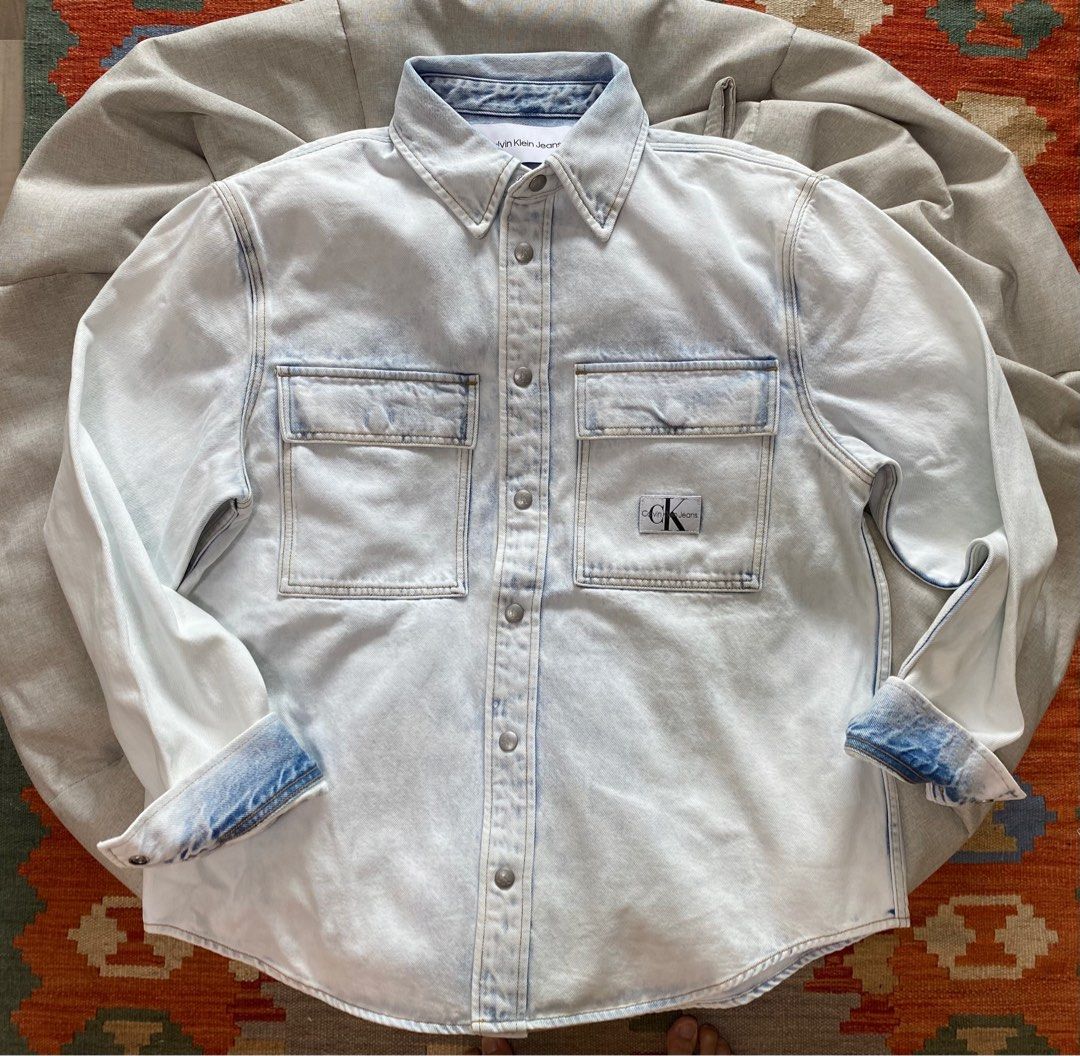 relaxed denim shirt