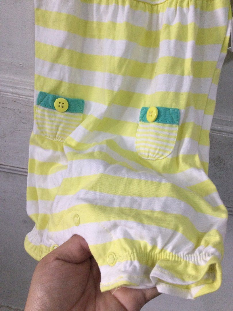 Carters Yellow Romper 3months New Babies Kids Babies Kids Fashion on Carousell