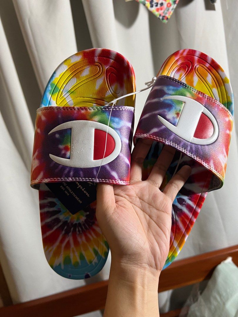 CHAMPION SLIDES Men s Fashion Footwear Slippers Slides on Carousell