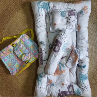 Comforter set with diaper bag