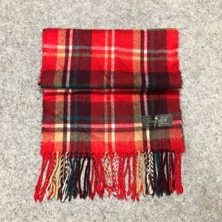 CONQUISTA Japan 🇯🇵 Wool Touch Knitted Knit Muffler Fringe Tassel Scarf Scarves Winter Snow Plaid Tartan