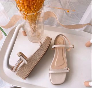 Cute and classy abaca platform sandals