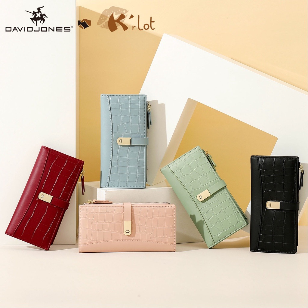 David Jones Paris Long Crocodile Wallet 2 Fold Phone Card Holder Organiser for Women and Gilrs HKS3448 Women s Fashion Bags Wallets Wallets Card Holders on Carousell
