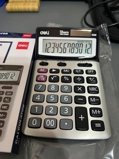 Deli 12 digits tilt calculator
