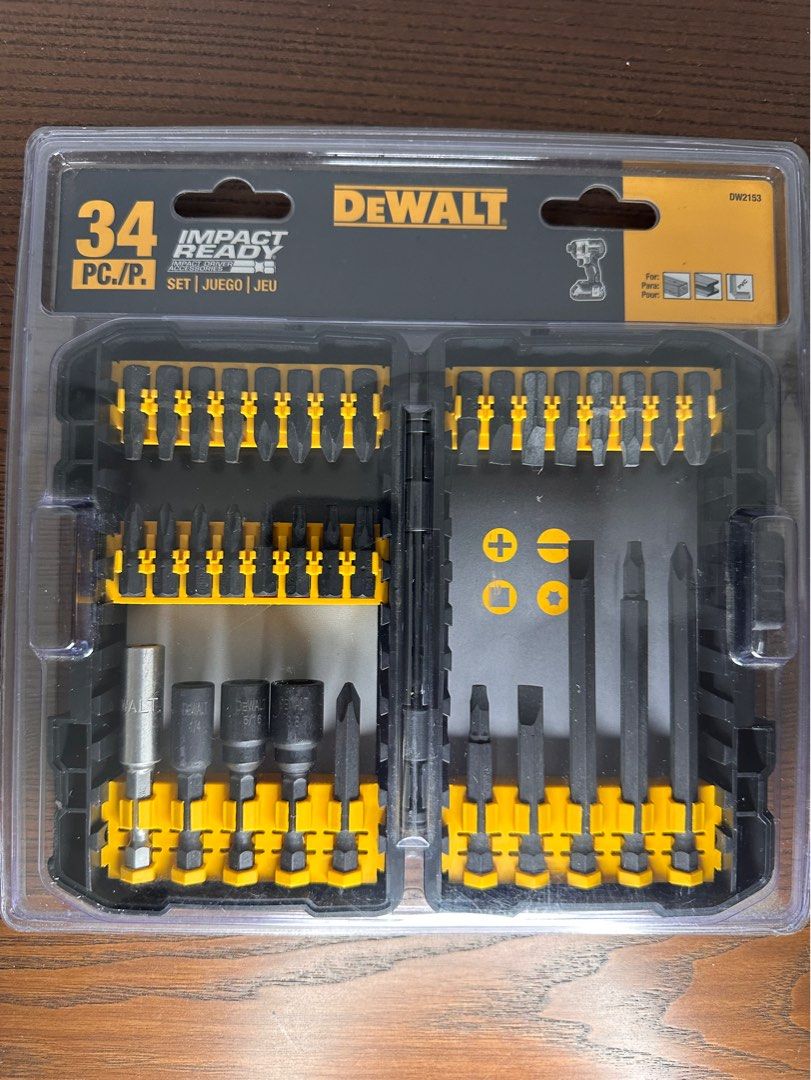 DEWALT Impact Driver Screwdriver Bit Set 34 Piece DW2153