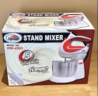Electric Kyowa Stand Mixer KW-4503 // White and Red