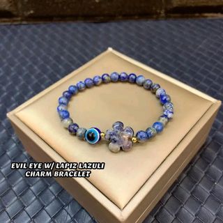 Evil eye with lapiz lazuli bracelet