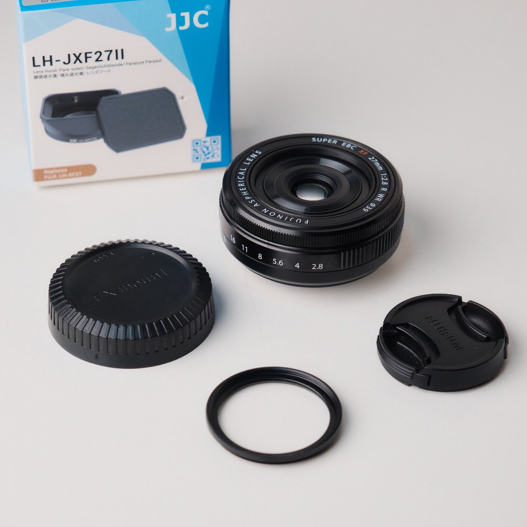 Fujinon 27mm F2.8 WR (near mint) with JJC square hood, ii v2 Fujifilm lens [CEBU CITY
