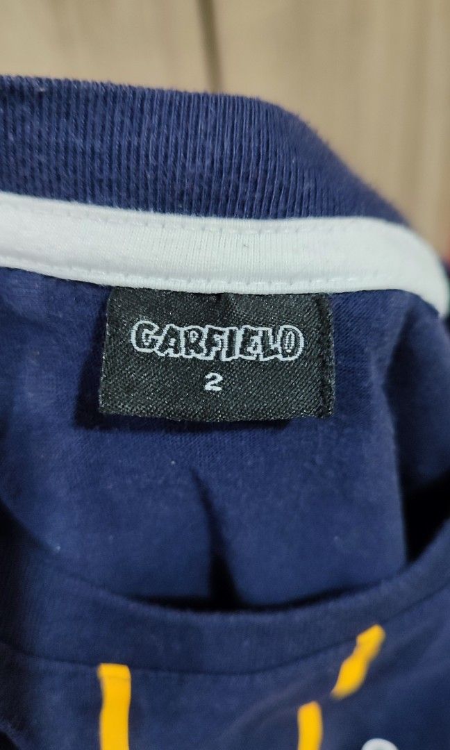 Garfield Stripe Tshirt Dark Blue (Category: Babies & Kids Fashion) located in Quezon City. Submitted by thezzzagm (Listing ID 1298777292, Image 2). Description: Stripe Tshirt Dark Blue (2) Brand: Garfield 1-2 years old Rfs: decluttering 📍 SM Fairview.