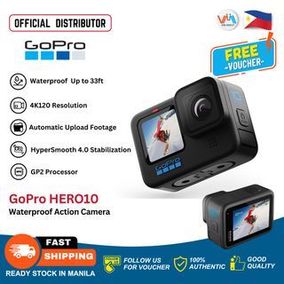 GoPro HERO10 Black Waterproof Action Camera Action Cam Outdoor Sports camera effective vlog camera motovlogging camera