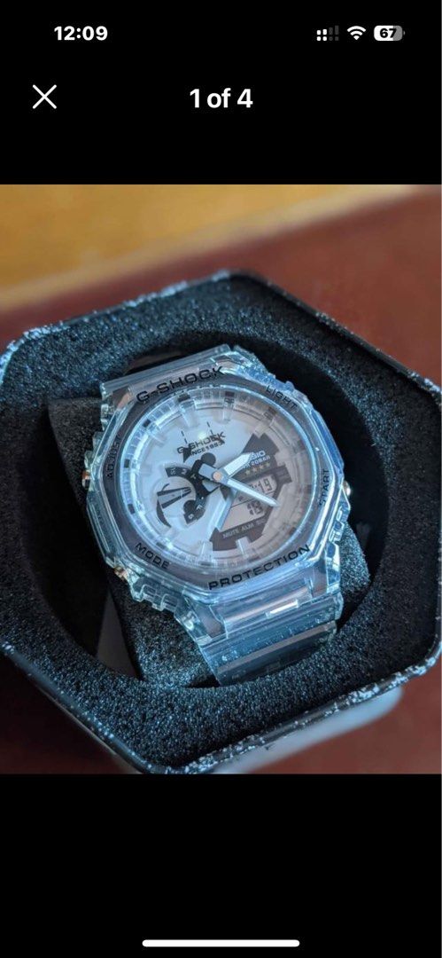 Gshock Casioak GA2140RX-7 GA2140RX-7A (Category: Men's Watches) located in Manila. Submitted by seikowatchfactory (Listing ID 1298667506, Image 1). Description: Brand New in Box Authentic Gshock 10/10 Model: GA2140RX-7A Price: 7995 pesos Slightly Negotiable Specifications: Case Diameter: 48.5 x 45.4 x 11.8mm Weight: 56g Case and Bezel material: Carbon/Resin Resin Band Shock Resistant Carbon Core Guard Structure 200-meter Water Resistance Approx. 