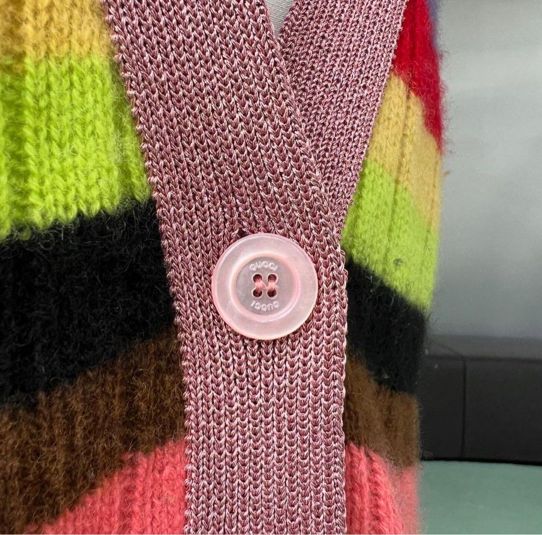 Gucci rainbow cardigan new arrivals