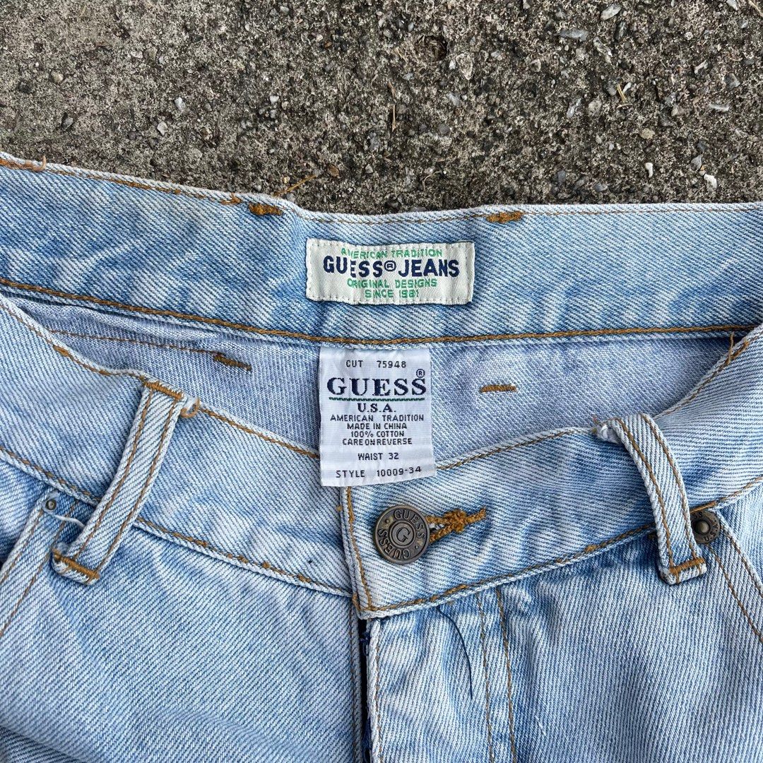 Guess acid wash jeans best sale