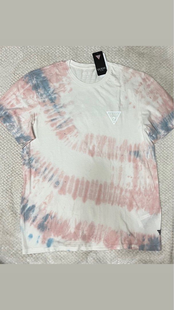 Guess Tie Dye Shirt Men s Fashion Tops Sets Tshirts Polo Shirts on Carousell