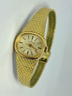 HAMILTON 10k Rolled-gold Vintage Mesh Preloved Ladies Watch