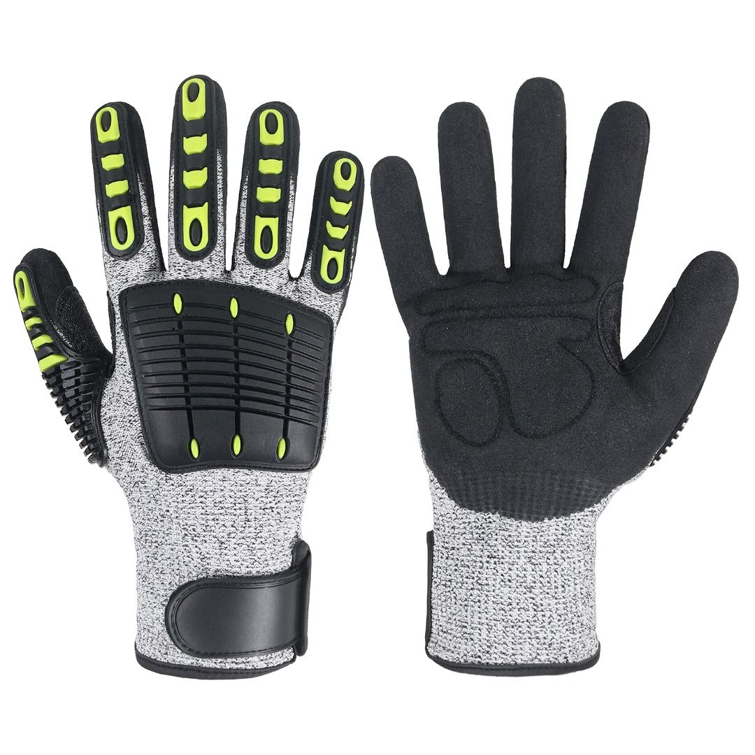 HANDLANDY Men s Heavy Duty Work Gloves TPR Nitrile Anti Cut Safety Working Impact Resistant Gloves Men s Fashion Watches Accessories Gloves on Carousell