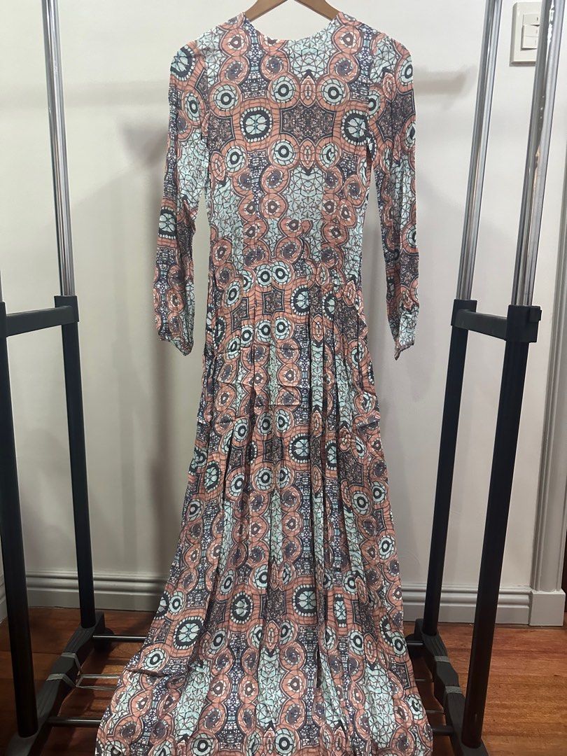 H M Long Sleeve Maxi Dress Women s Fashion Dresses Sets Dresses on Carousell