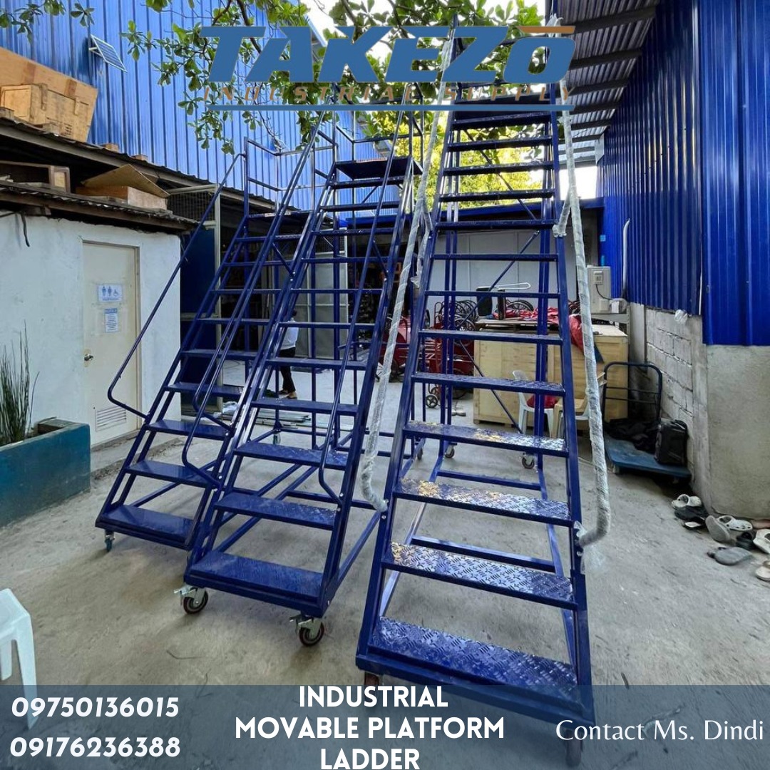 Industrial movable platform ladder, Commercial & Industrial, Industrial ...