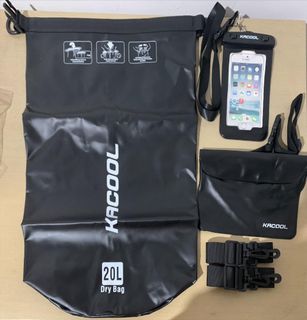 KACOOL 3in1 Waterproof 20L Dry Bag with Waterproof Phone Case and Waist Bag